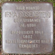Stolperstein dedicated to Irma Rosenstein