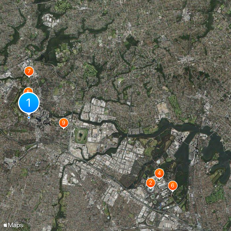 City of Parramatta Map