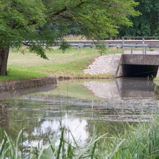Ehemalige Kanalsperre an der B299 bei Pollanten