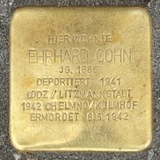 Stolperstein dedicated to Ehrhard Cohn