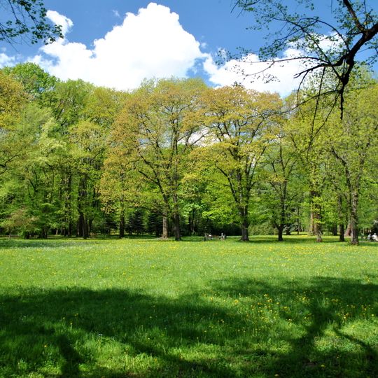 Castle park in Żywiec