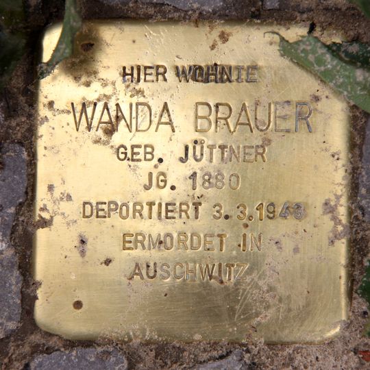 Stolperstein en memoria de Wanda Brauer