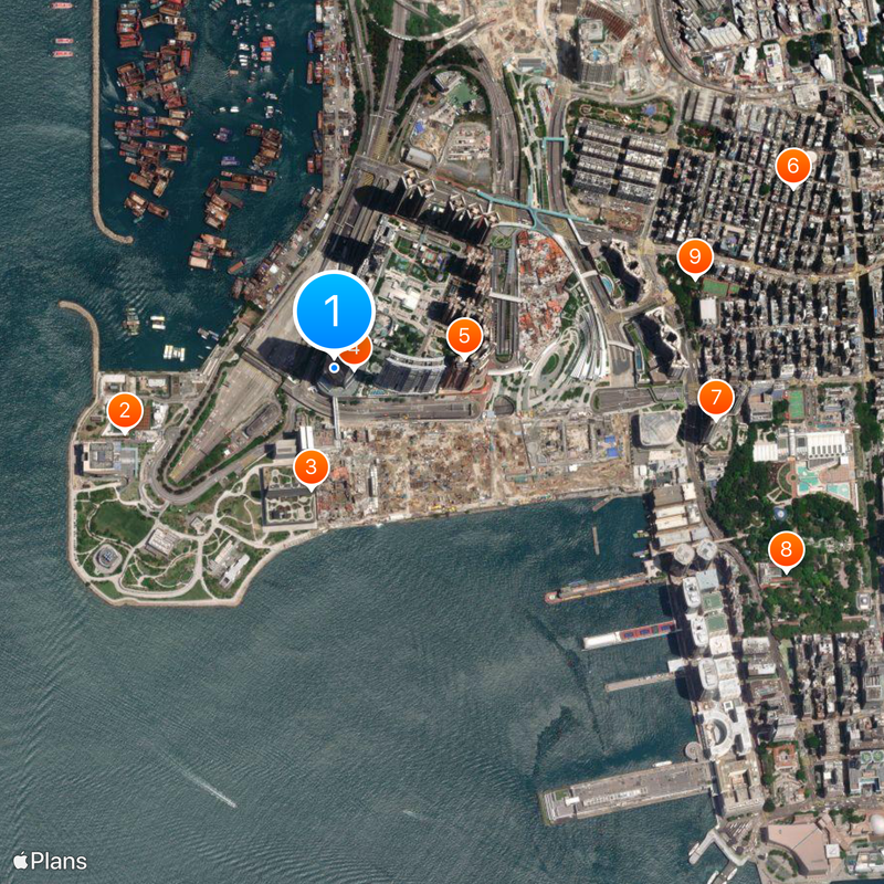 International Commerce Centre Mapa