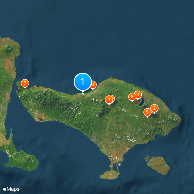 Reggenza di Buleleng Mappa