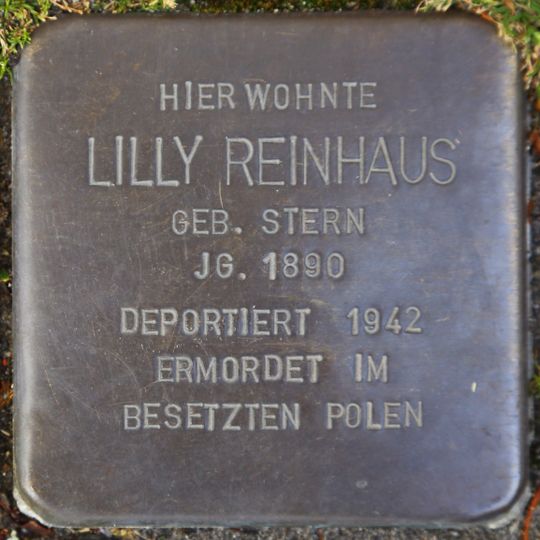 Stolperstein en memoria de Lilly Reinhaus