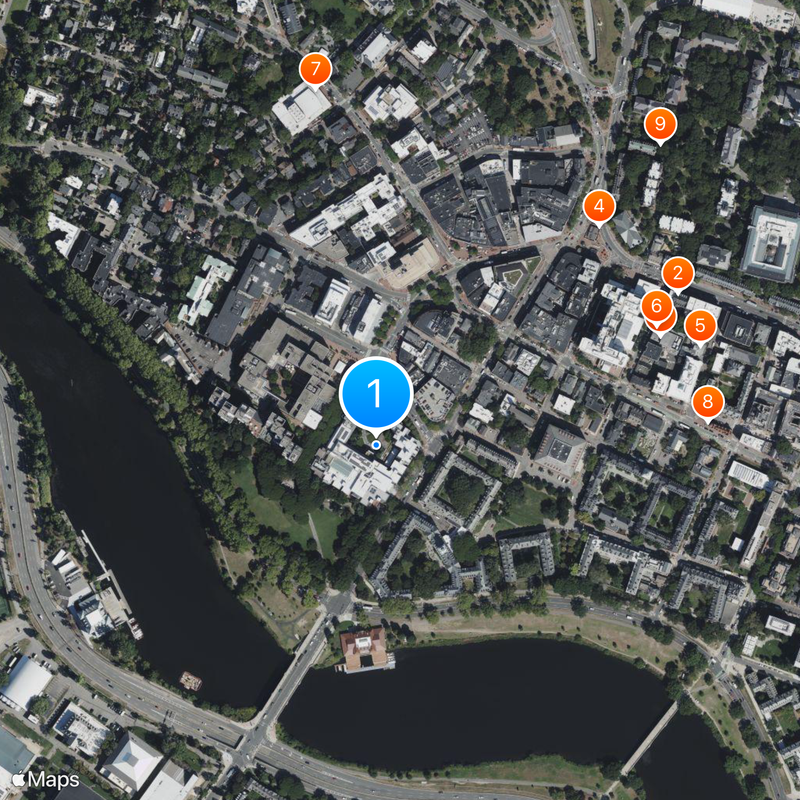 John F. Kennedy School of Government Map