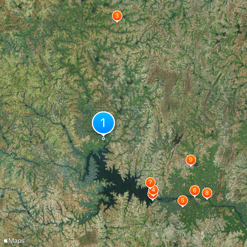 Hemavati River Map