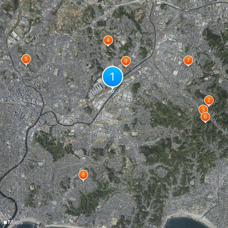 Kamakura Rolling Stock Center Map
