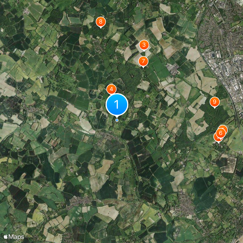 St Paul's Walden Bury Map
