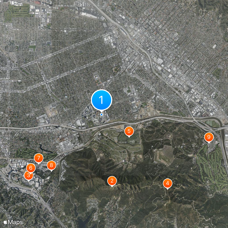 Walt Disney Studios Mapa