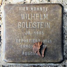 Stolperstein en memoria de Wilhelm Goldstein