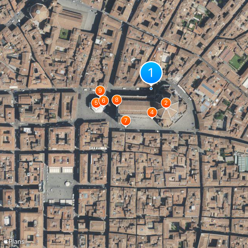 Campanario de Giotto Mapa