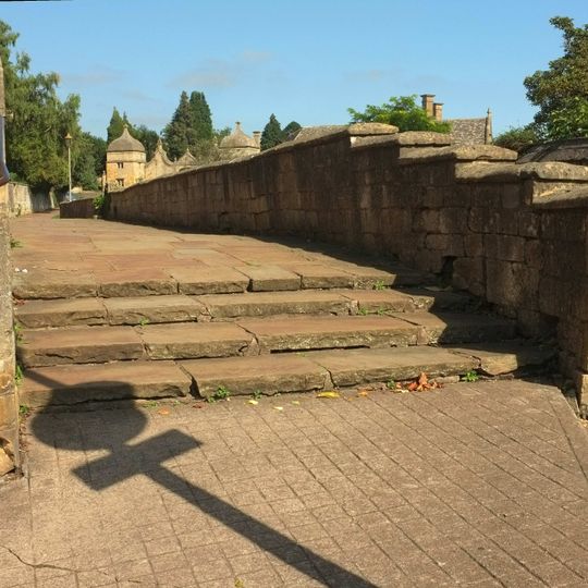 Wall, Raised Pavement And Conduit In Front Of Almshouses