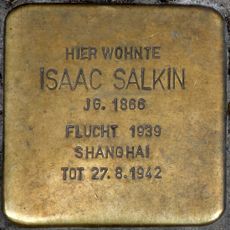 Stolperstein dedicated to Isaac Salkin