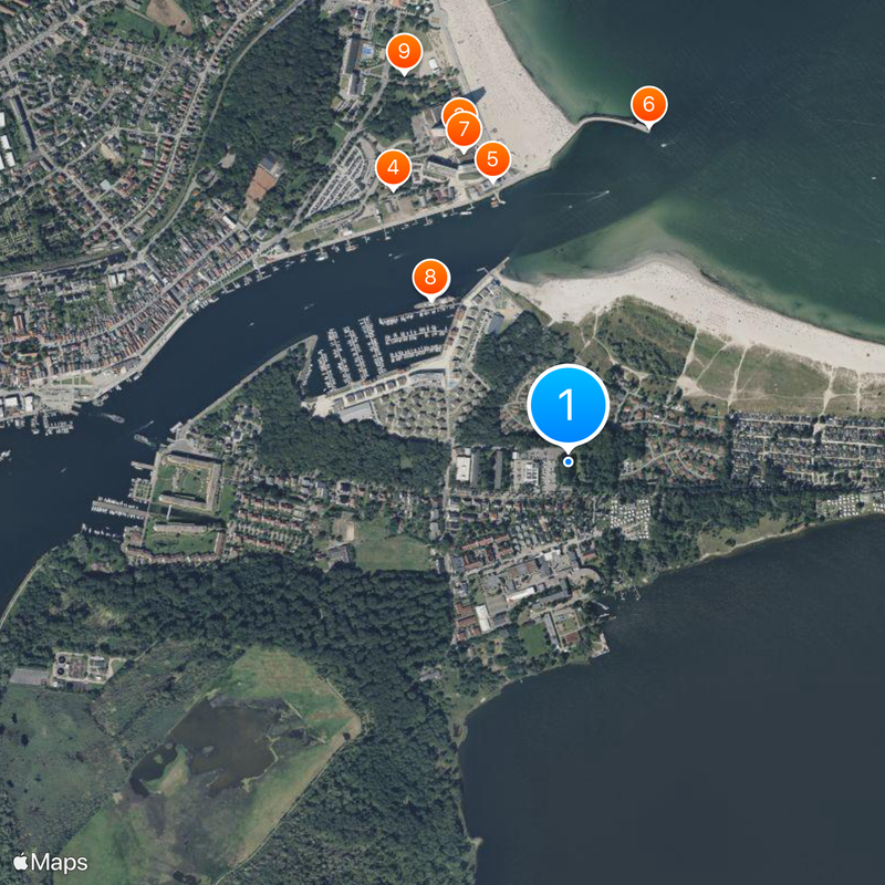 Priwall Map