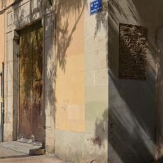 Ceramic Panel of Saint Joseph at 4 Portal Nou square, Valencia