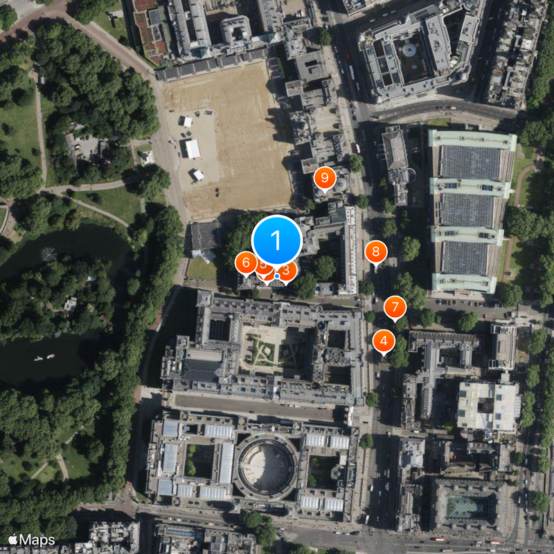 9 Downing Street Mappa