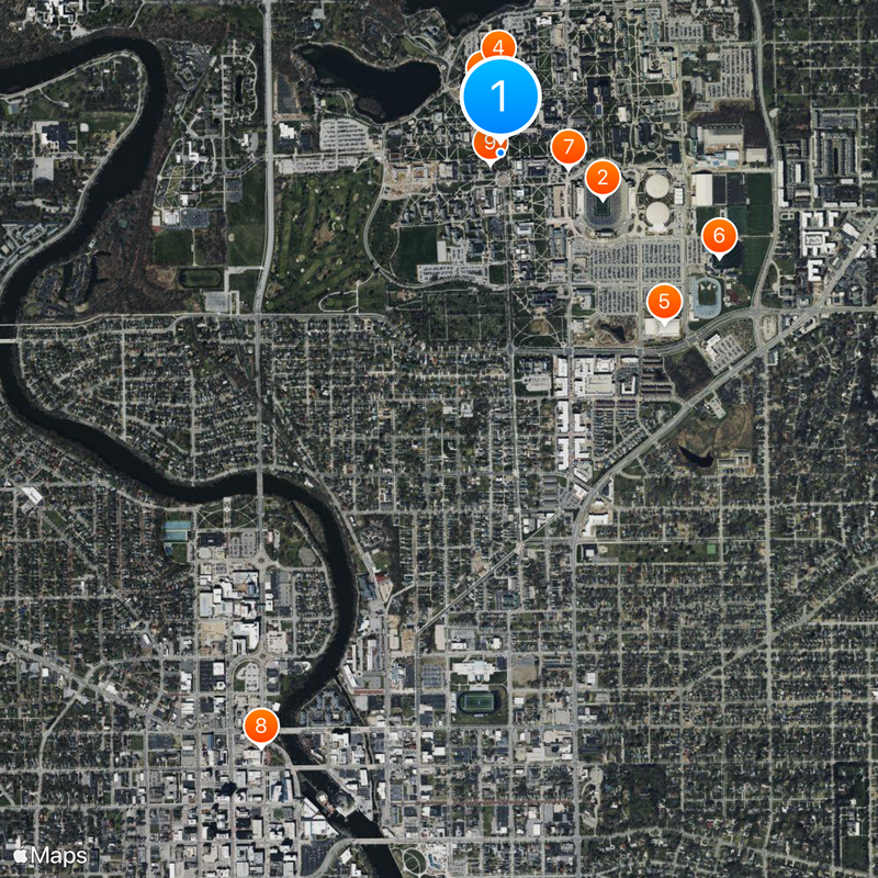 Universidad de Notre Dame Mapa