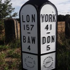 Milepost Opposite Junction With Littleworth Lane
