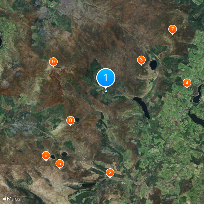 Wicklow Mountains Map