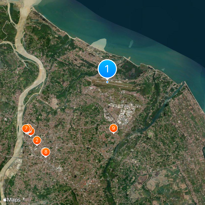 Sultan Ismail Petra Airport Map