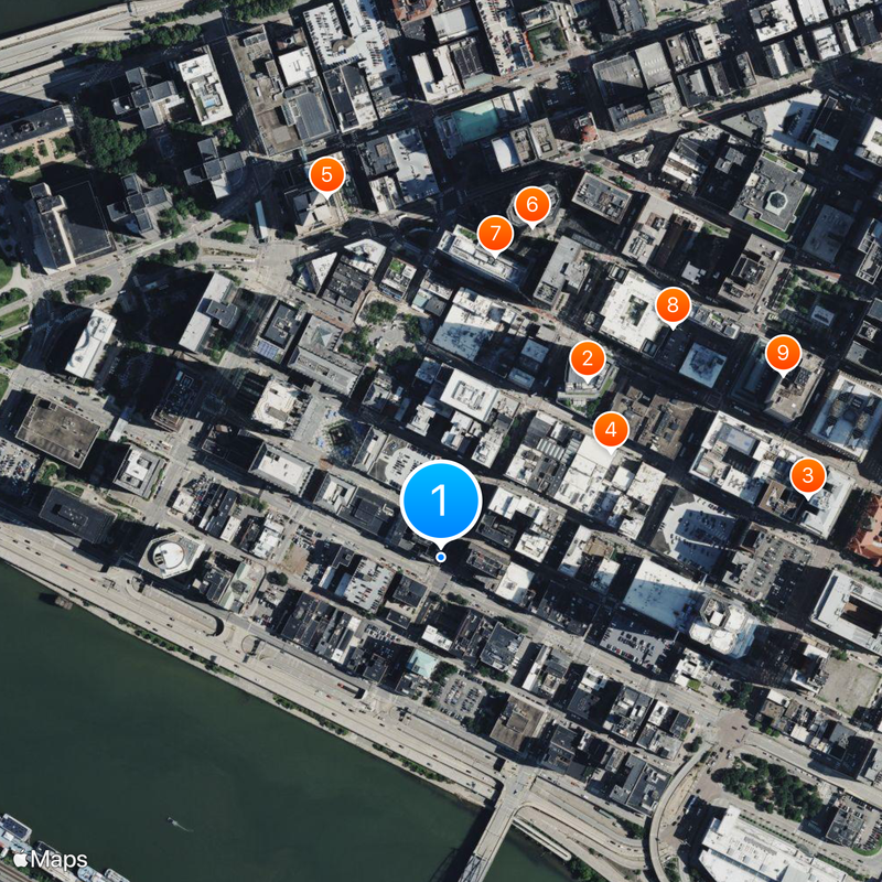 Point Park University Map