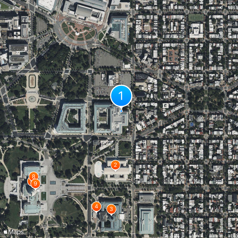 Hart Senate Office Building Mapa