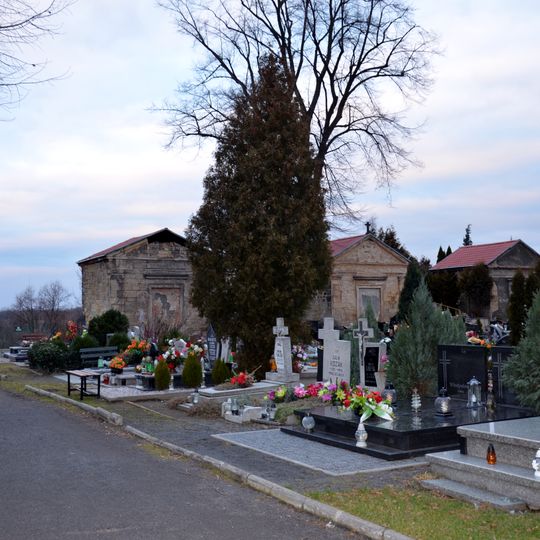 Historic mausoleums in municipal cemetery in Złotoryja