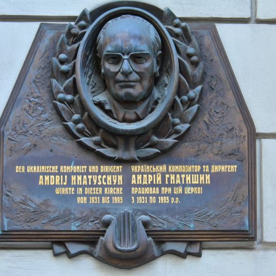 Gedenktafel für Andrij Hnatyschyn