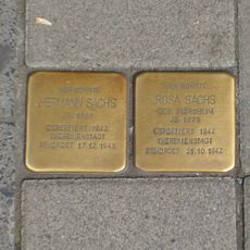 Stolperstein dedicated to Rosa Sachs