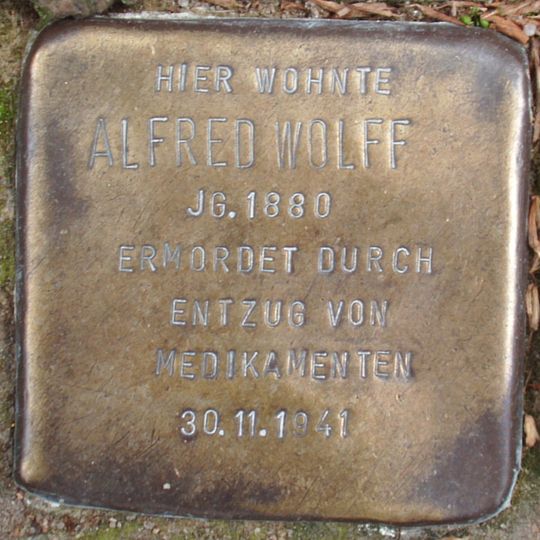 Stolperstein für Alfred Wolff