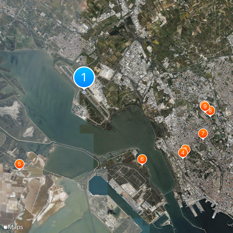 Cagliari Elmas Airport Map