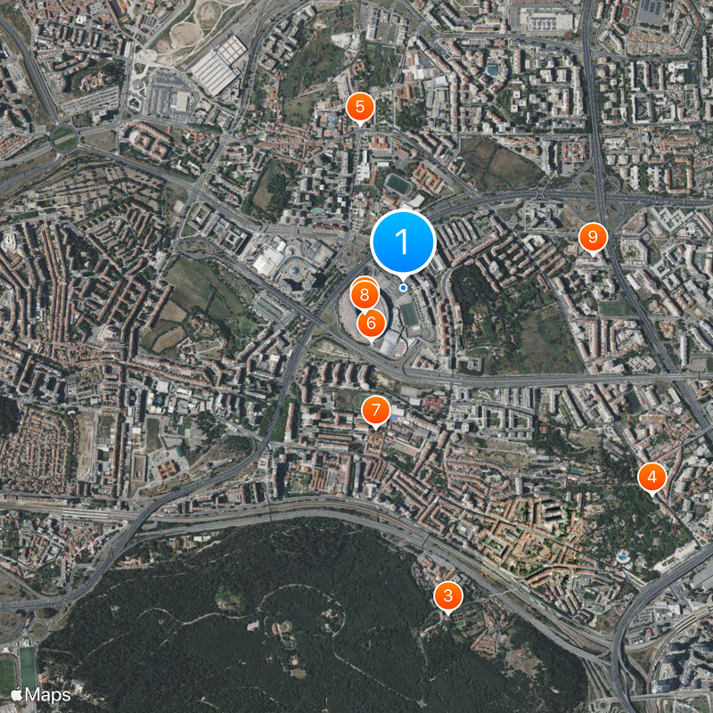 Estádio da Luz Kaart