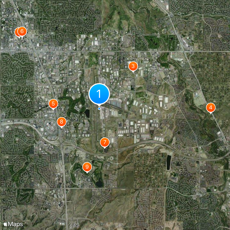 Centennial Airport Map