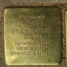 Stolperstein dedicated to Michael Frankenthal
