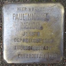 Stolperstein dedicated to Paul Michael Mendel