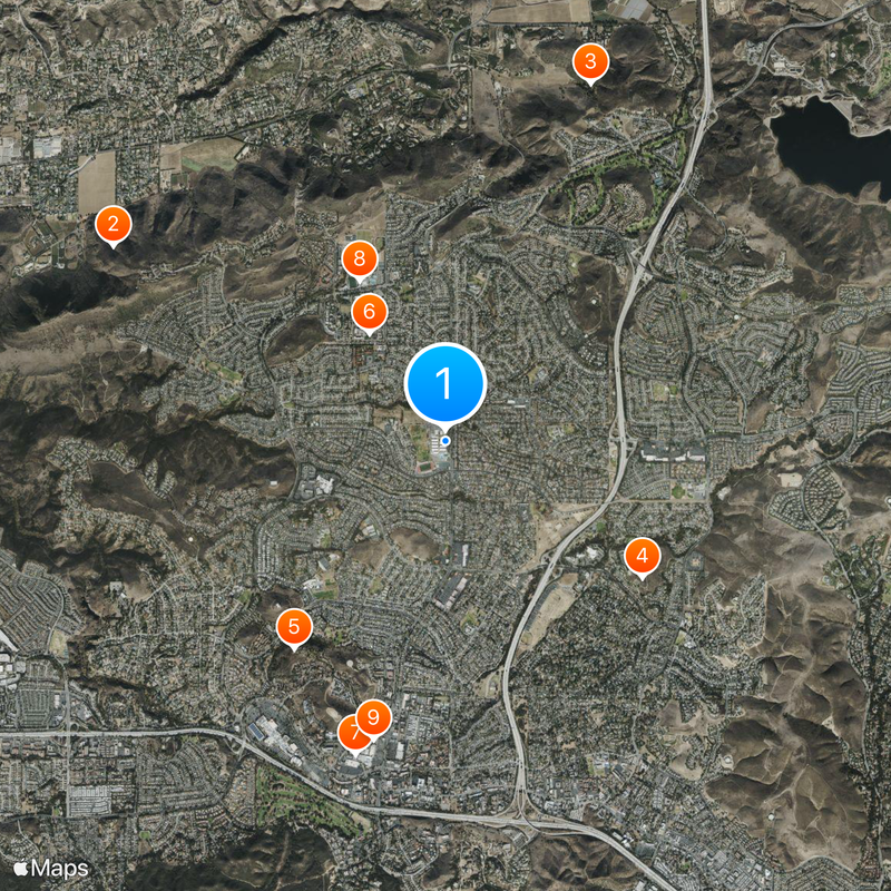 Thousand Oaks High School Map