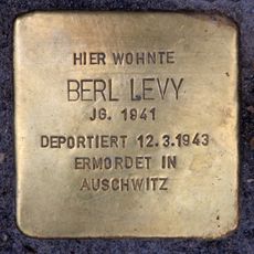 Stolperstein en memoria de Berl Levy