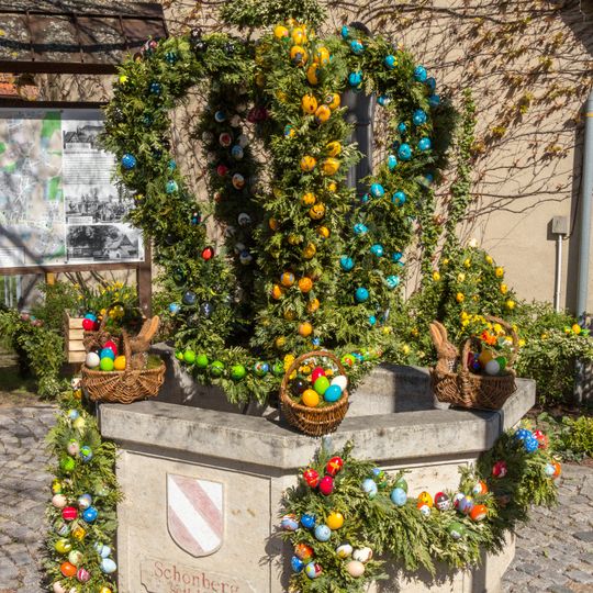 Easter fountains in Schönberg