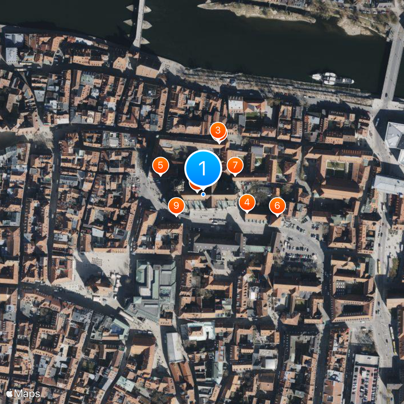 Dom van Regensburg Kaart