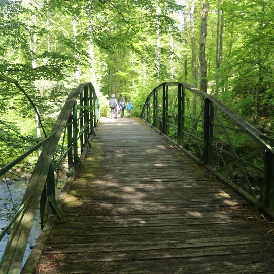 Footbridge over the Chrudimka under Strádov Castle