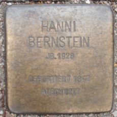 Stolperstein dedicated to Hanni Bernstein