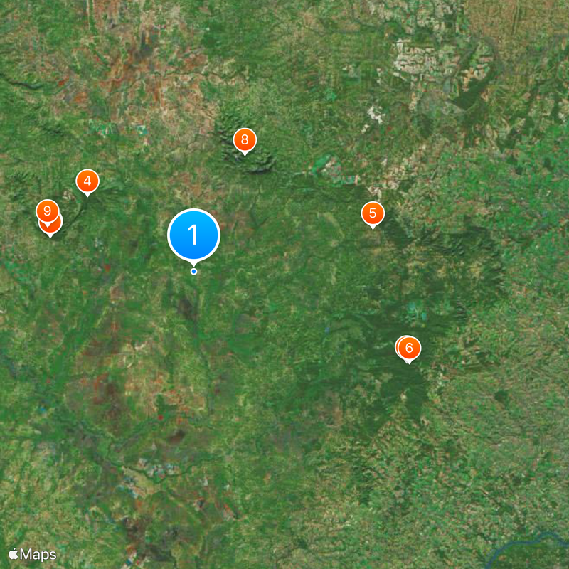 Caazapá Department Map