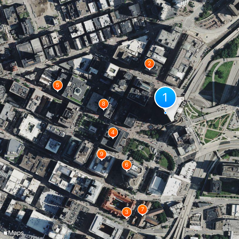 U.S. Steel Tower Map