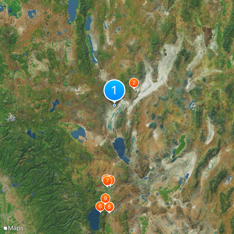 Comté de Washoe Carte