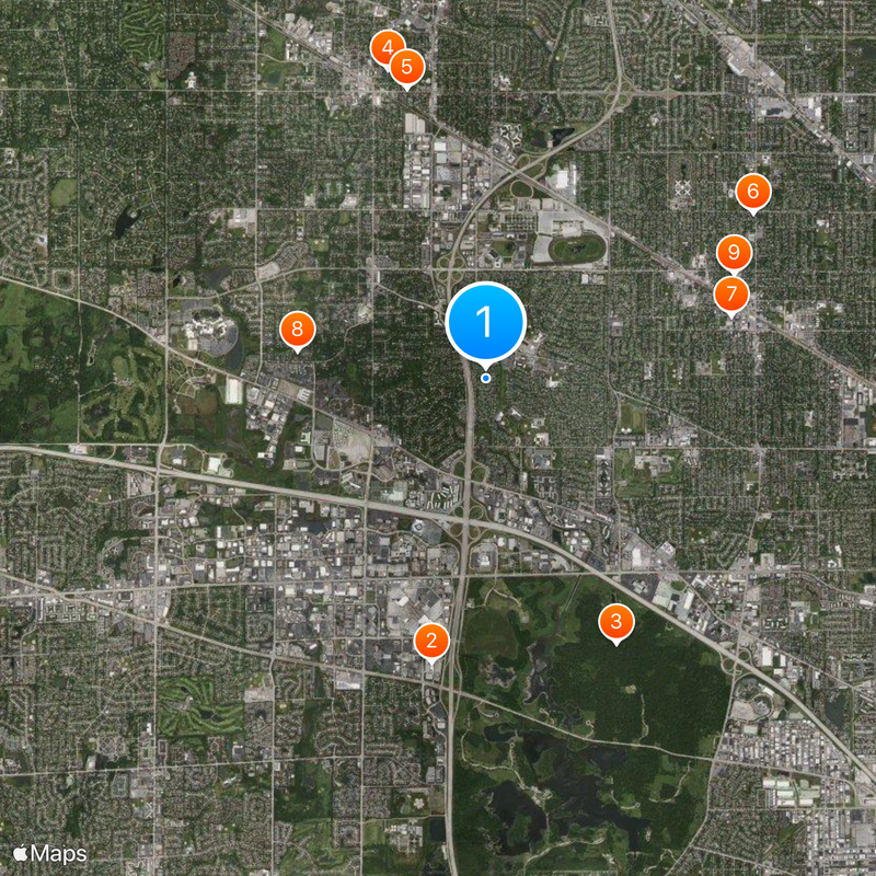 Rolling Meadows Mapa