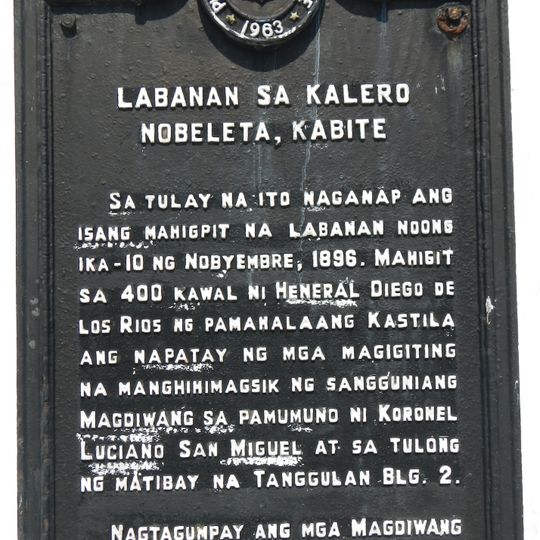 Battle of Calero historical marker