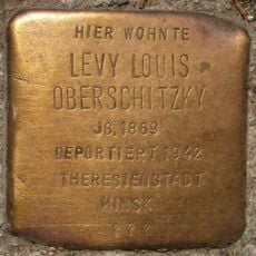 Stolperstein dedicated to Levy Louis Oberschitzky