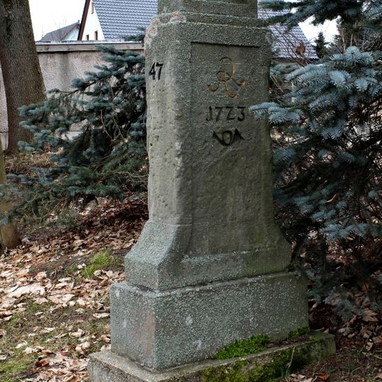 Polish-Saxon Post Milestone in Schönfeld