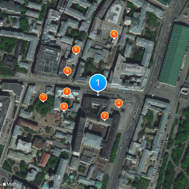 Aleksandrovsky Sad Map